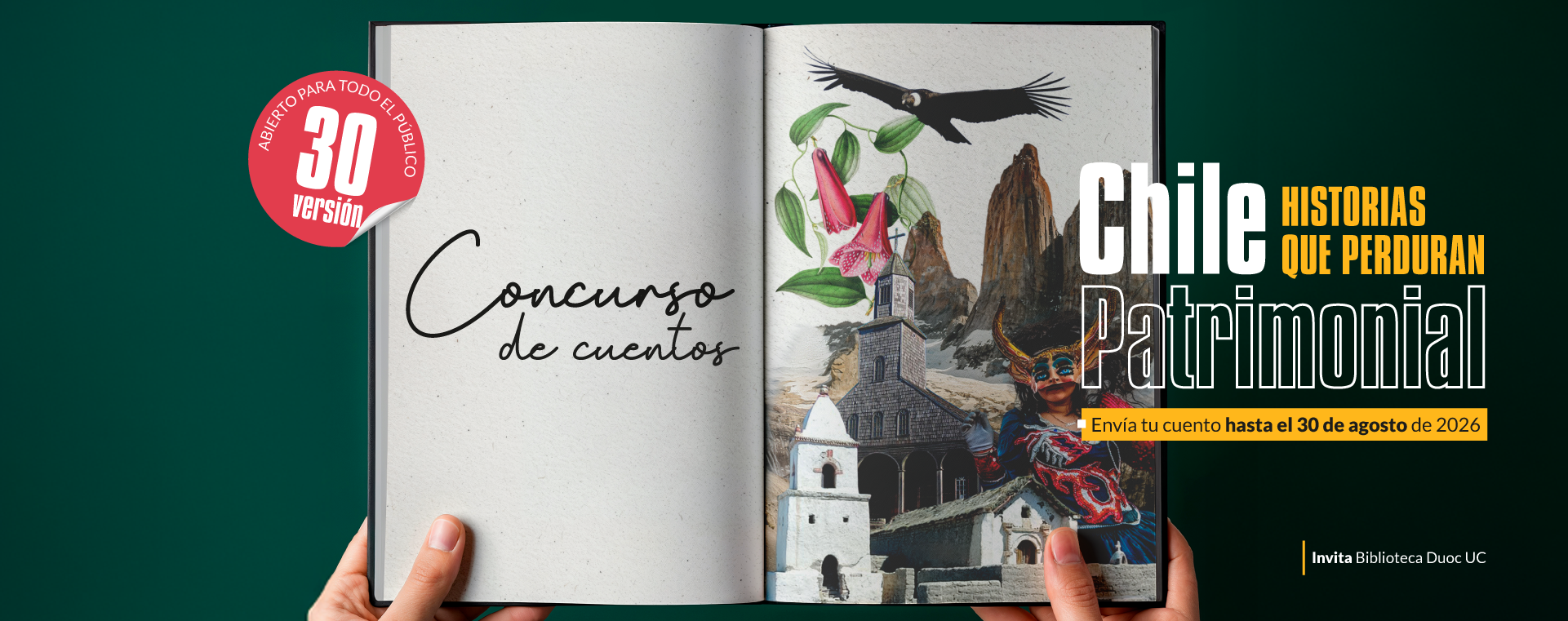30° Concurso de Cuentos Chile patrimonial: Historias que perduran